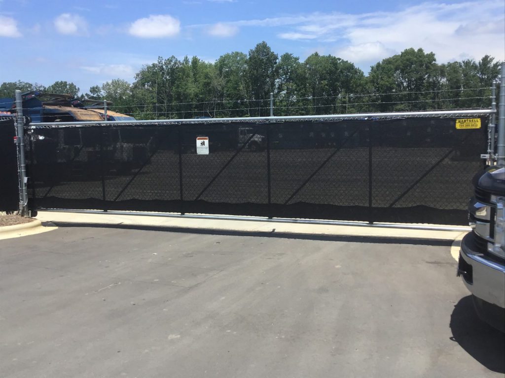 Cantilever Gate with Windscreen