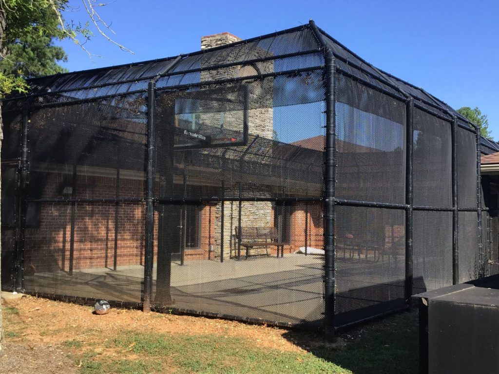 Enclosed Basketball Court