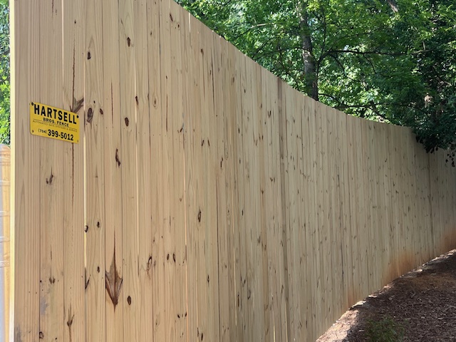 Custom 8’ Wood Privacy Fence